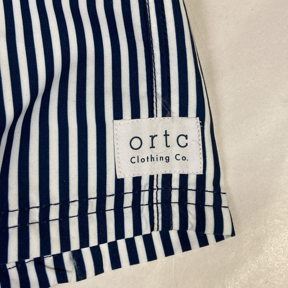 ORTC Manly Navy Stripe Swim Trunks Blue & White Size XL (36) NWT - Picture 7 of 7
